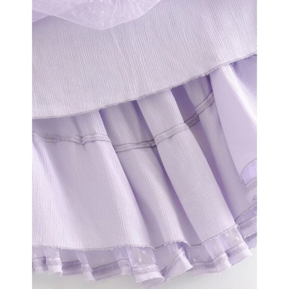 SOLD OUT Lavender Swiss Dot Halter Dress - Picture 12 of 16